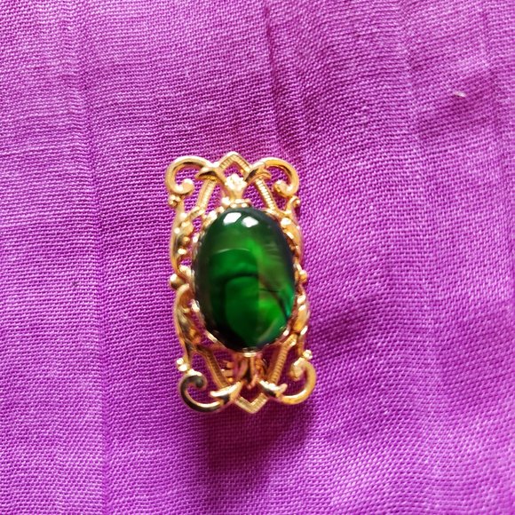 Lot Vintage Vtg Gold Silver Brass Metal 10 Brooches Pins Clips 1 Pair Shoe Clips - Picture 11 of 13